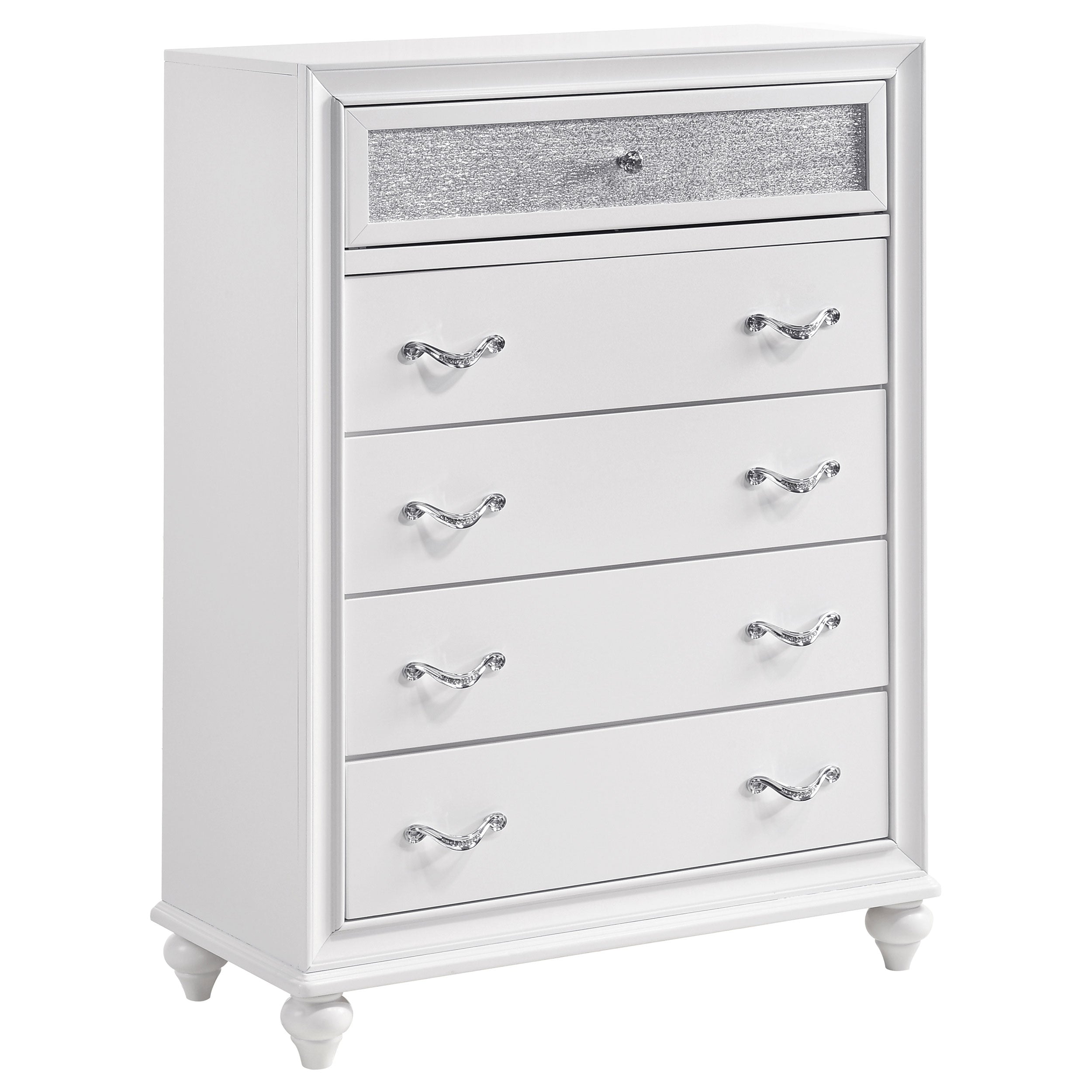 Barzini 5-piece California King Bedroom Set White — view 12