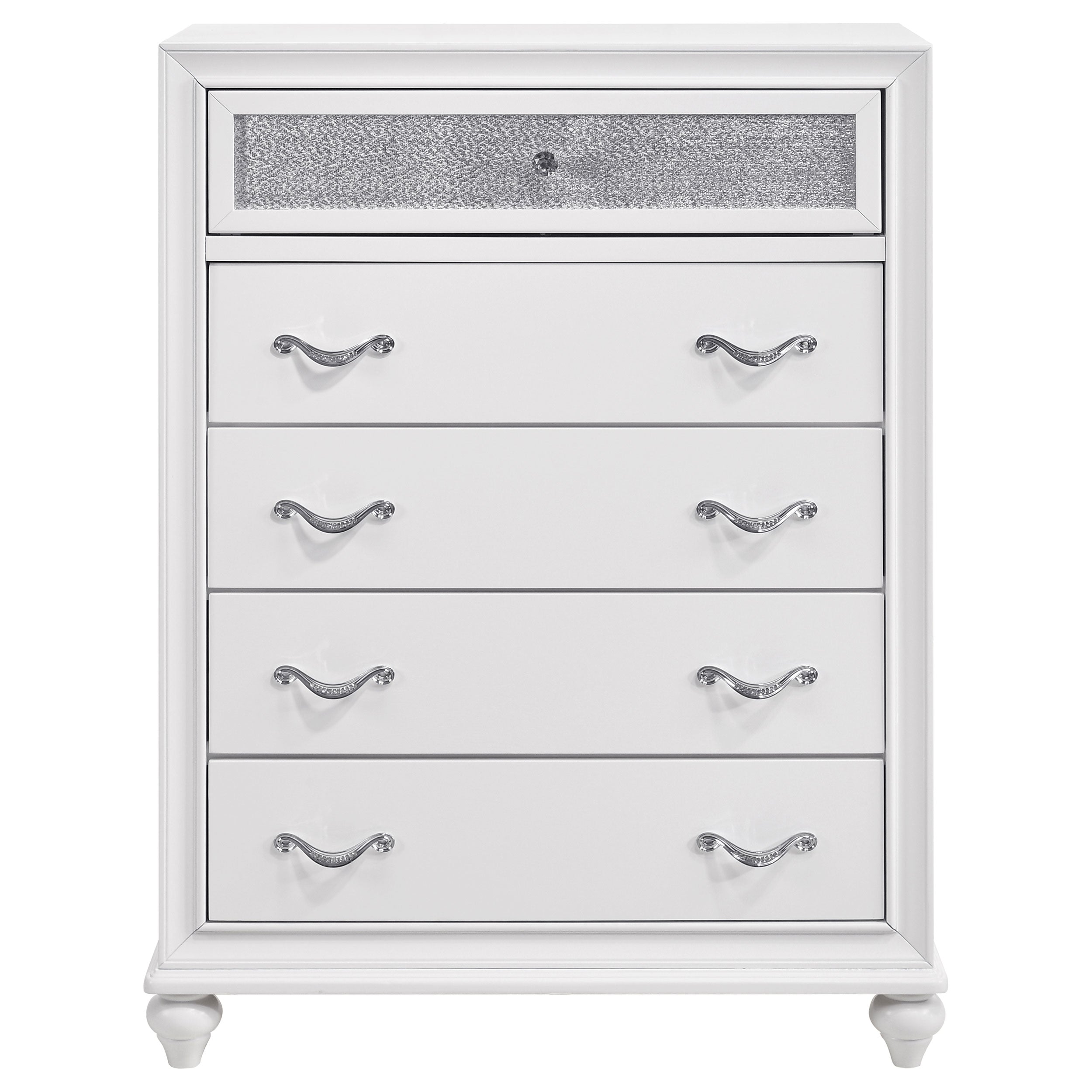 Barzini 5-piece California King Bedroom Set White — view 13