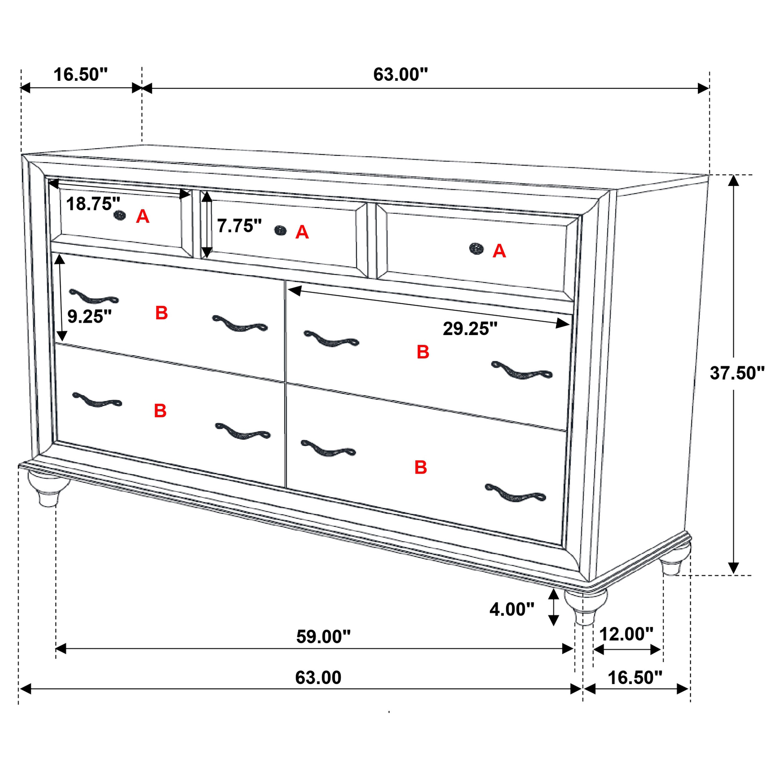 Barzini 5-piece California King Bedroom Set White — view 17