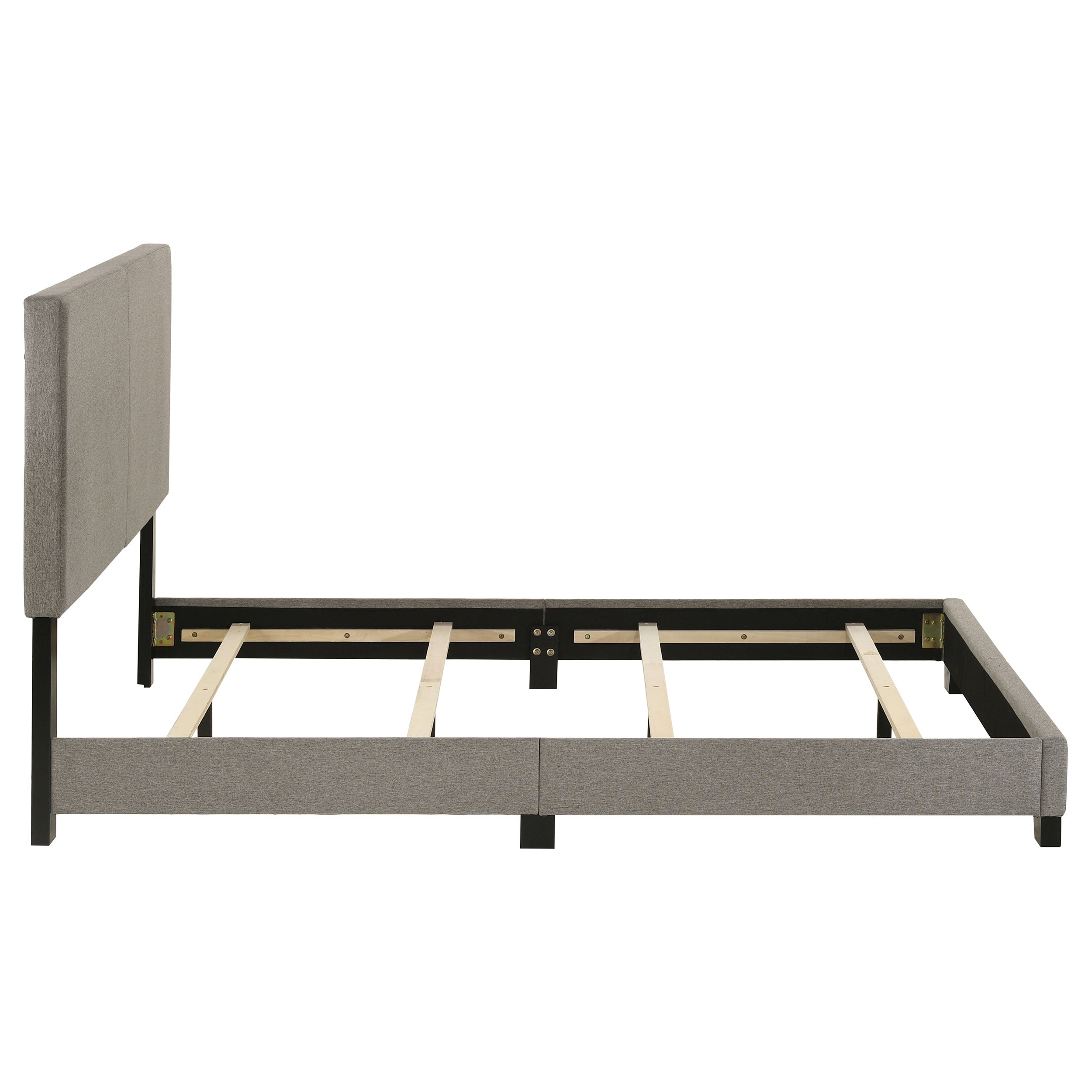 Dorian Fabric Upholstered Full Panel Bed Taupe — view 6
