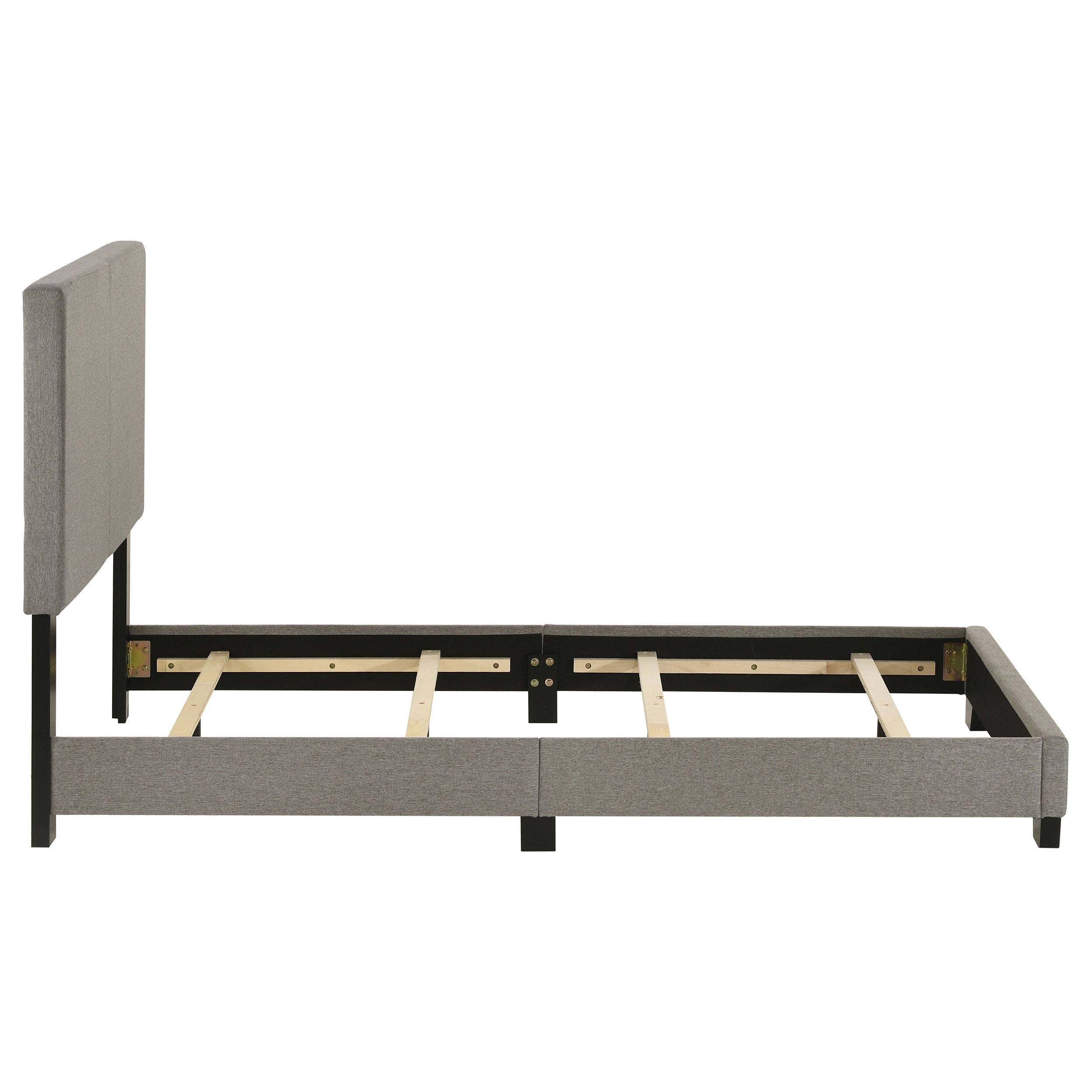 Dorian Fabric Upholstered Twin Panel Bed Taupe — view 6