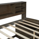 Daybed With 2 Bedside Cabinets, Upper Shelves And 4 Drawers