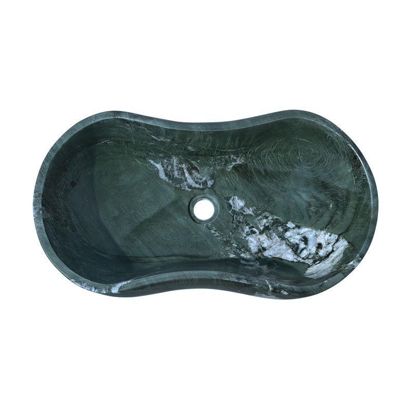 Bathroom Vessel Sink With Wavy Design