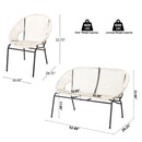 Nusa - Outdoor Patio 3 Piece Chat Set