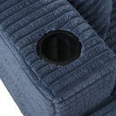 Oversized Loveseat Chaise With 2 USB Ports, 2 Cup Holders And 2 Throw Pillows