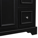 Bathroom Vanity With Sink, Soft-Close Doors, Adjustable U-Shelf, 3 Drawers