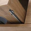 Floating Bathroom Vanity With Resin Sink And Soft Close Doors