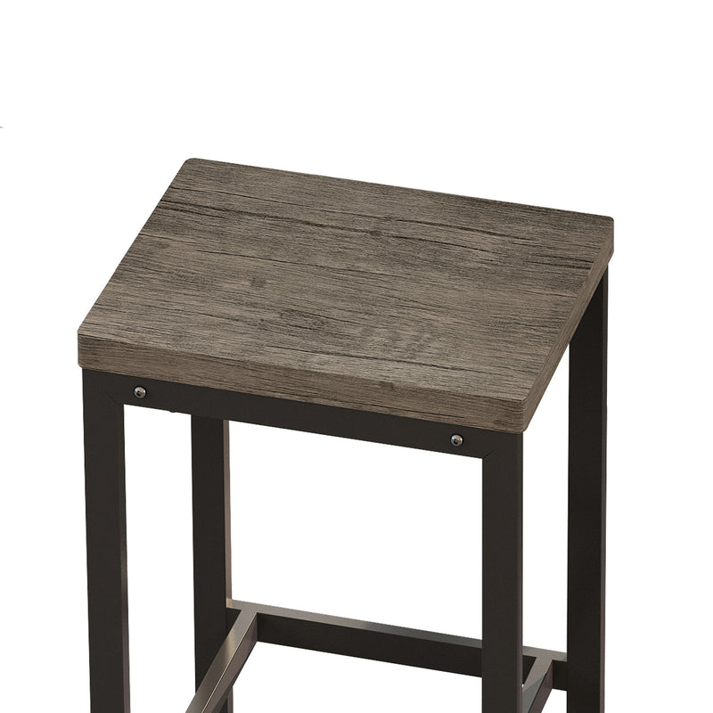 Modern Design Long Dining Table Set With 3 Stools