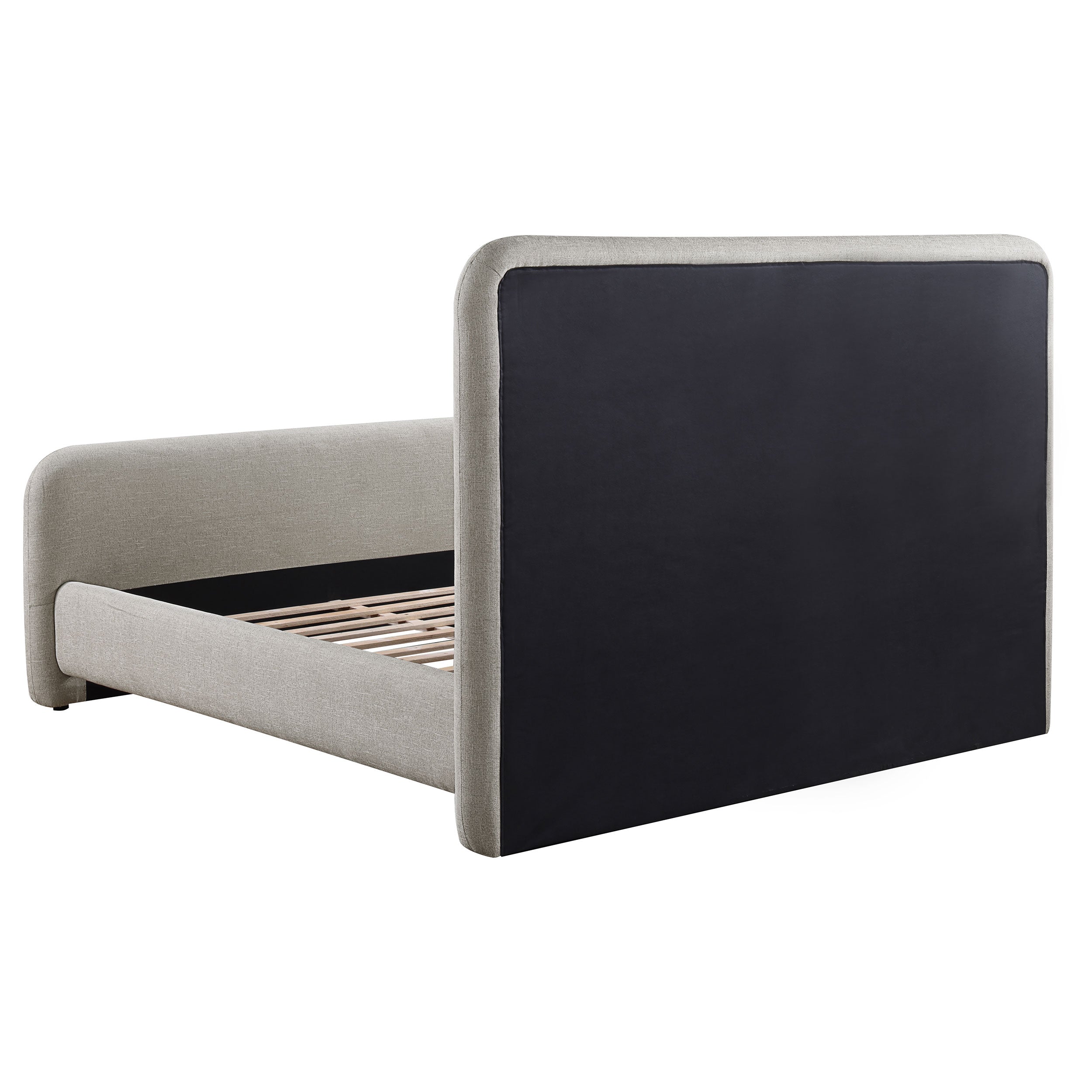 Wren Upholstered Eastern King Panel Bed Grey — view 4