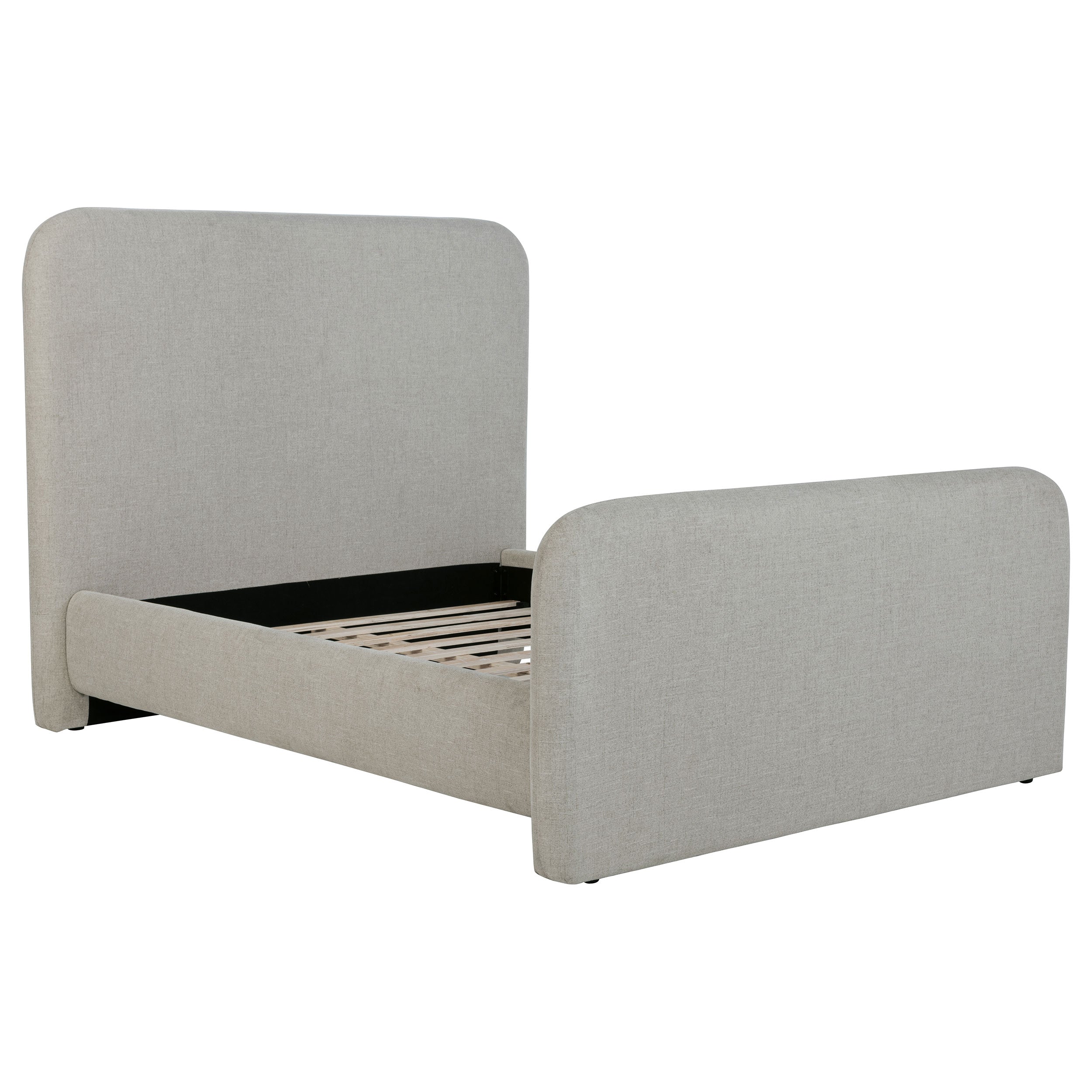 Wren Upholstered Queen Panel Bed Grey — view 1