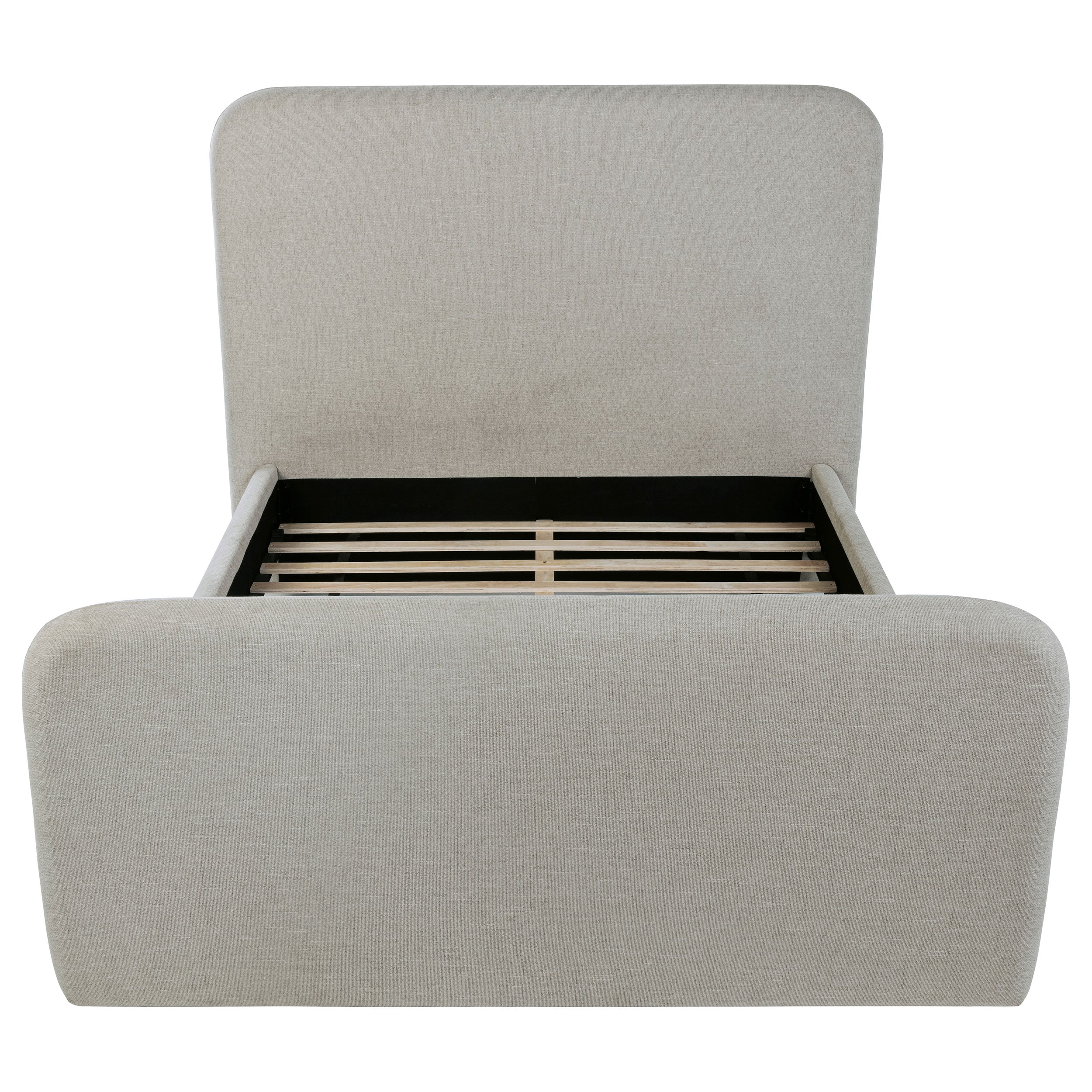 Wren Upholstered Queen Panel Bed Grey — view 4