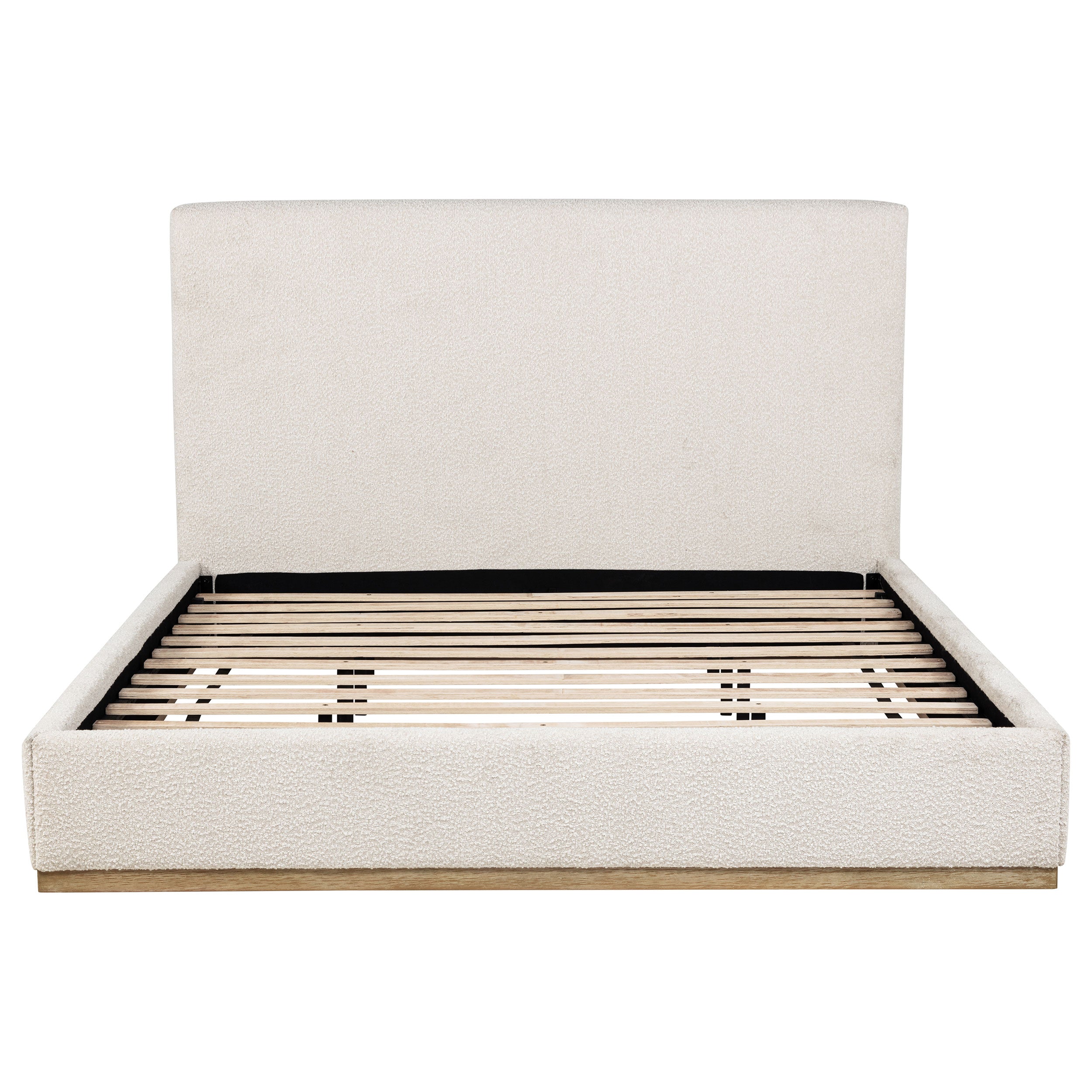 Knox Upholstered EASTERN KING Panel Bed Cream — view 4