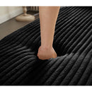 Floor Convertible Sleeper Sofa Bed With 2 Pillows