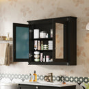 Wall-Mounted Medicine Cabinet With 2 Mirrors, Adjustable Shelves