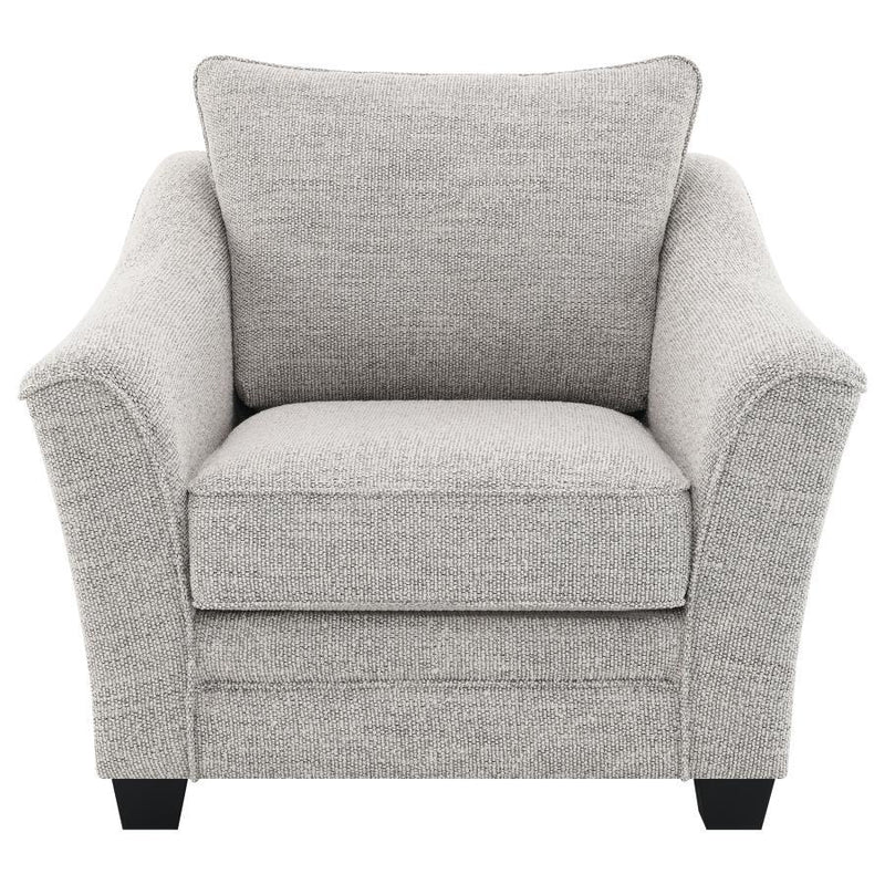 Tomkins - Boucle Upholstered Chair - Light Gray