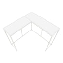 Corner Accent Console Table For Entryway, Unique L-Shaped Design