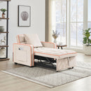 Modern Velvet 3 In 1 Sofa Bed Chair, Adjustable Recliner