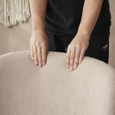 Modern Low Back Accent Upholstered Armless Living Room Chairs, Round Feet