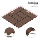 Patio Diy Module Interlocking Decking Tiles Floor, Outdoor And Indoor, Easy And Quick Installation