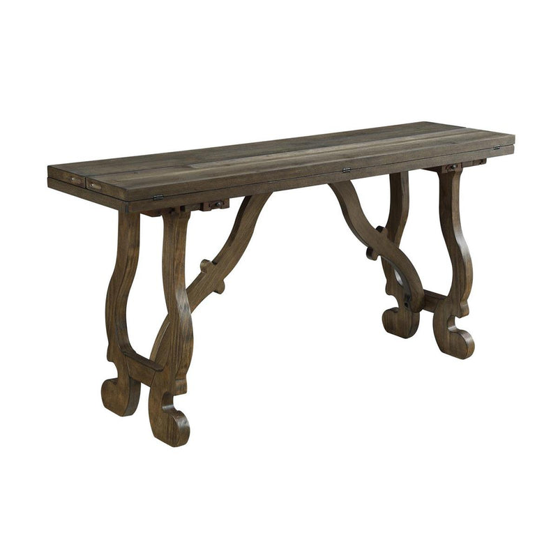 Orchard Park Fold Out Console with Plank Style Top