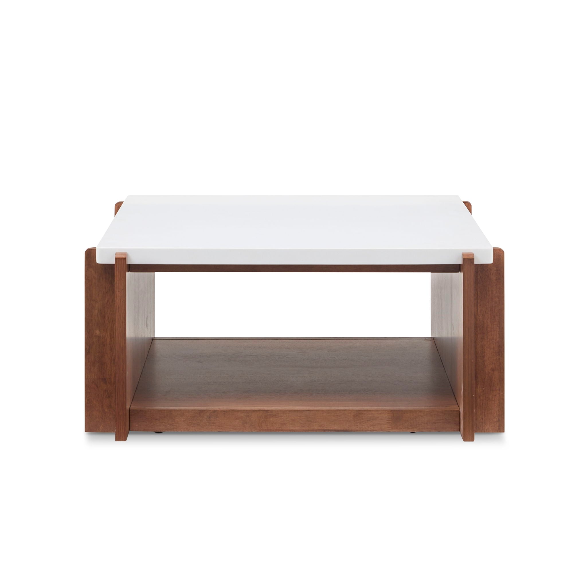 Lincoln - Square Coffee Table With Casters - Light Brown