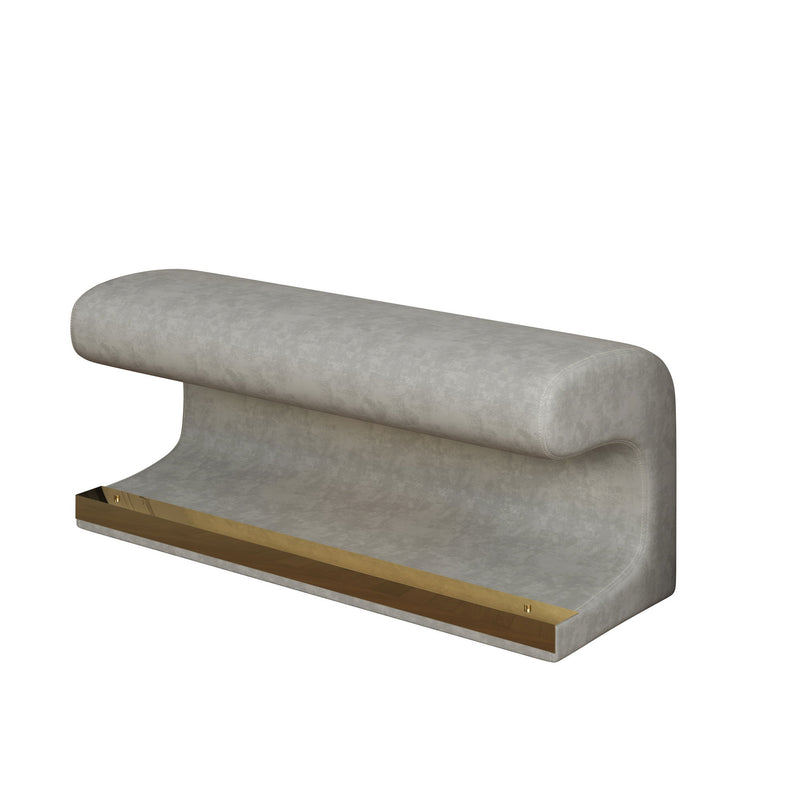 Modern Upholstered Entryway Bench With LED Sensor Light