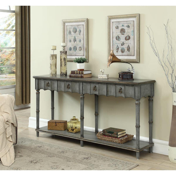 Wess Painted Finish 4 Drawer Console Table