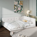 Modern Upholstered Platform Bed With USB Ports And LED Belt
