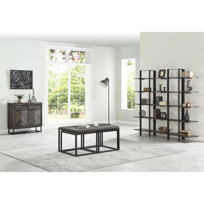 Aspen Court Etagere 5 Shelf Metal Bookshelf