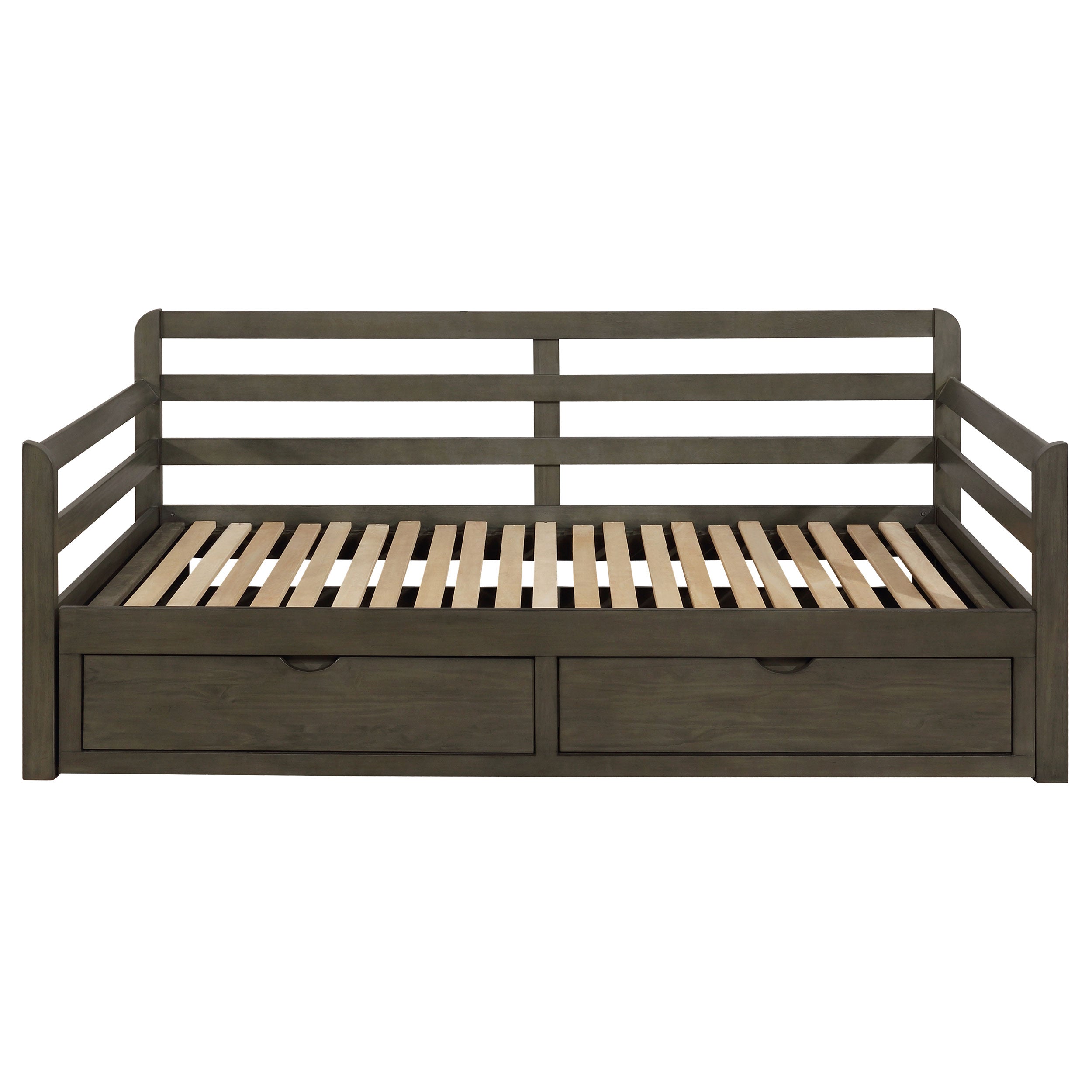 Sorrento 2-drawer Twin XL Daybed with Extension Trundle Grey — view 5