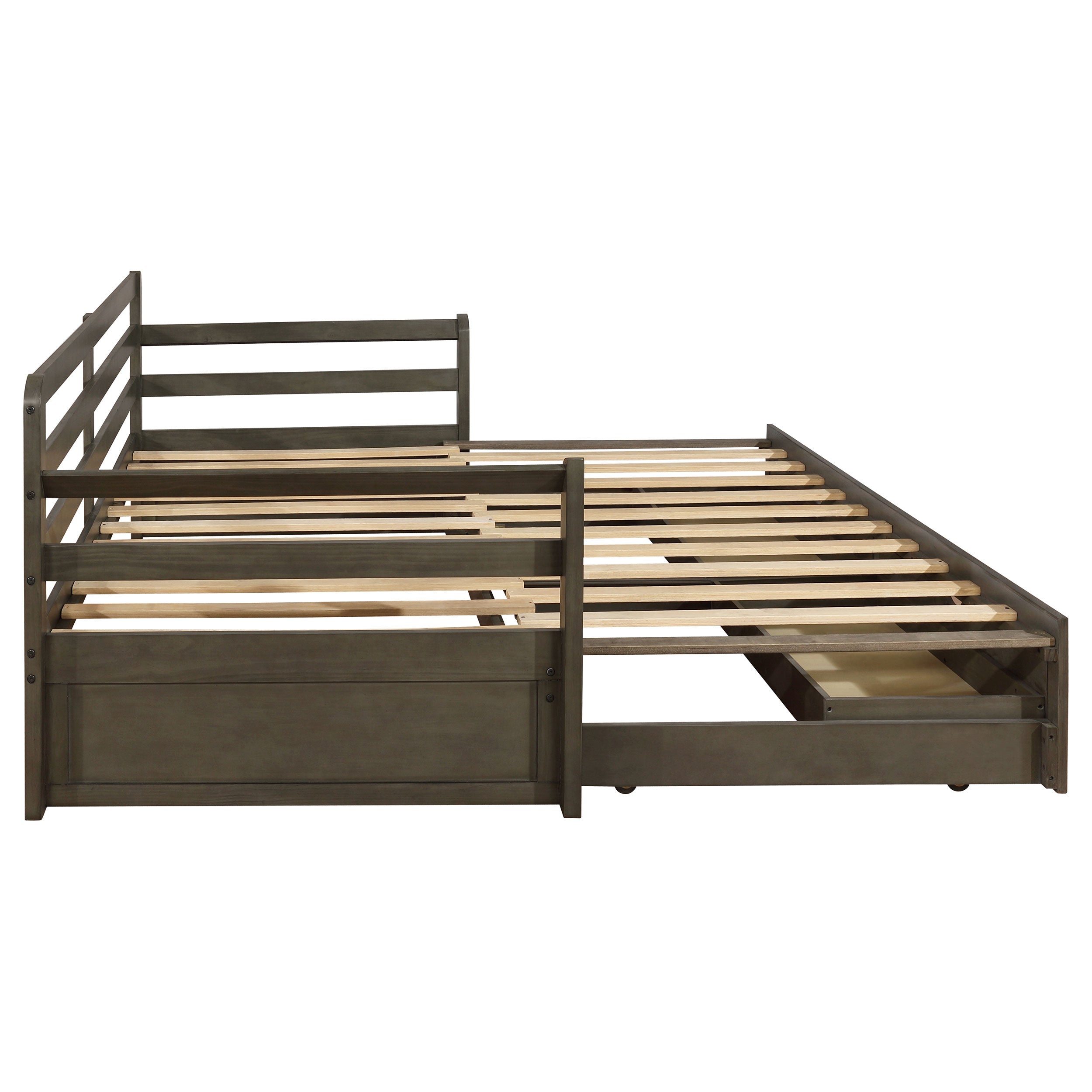 Sorrento 2-drawer Twin XL Daybed with Extension Trundle Grey — view 14
