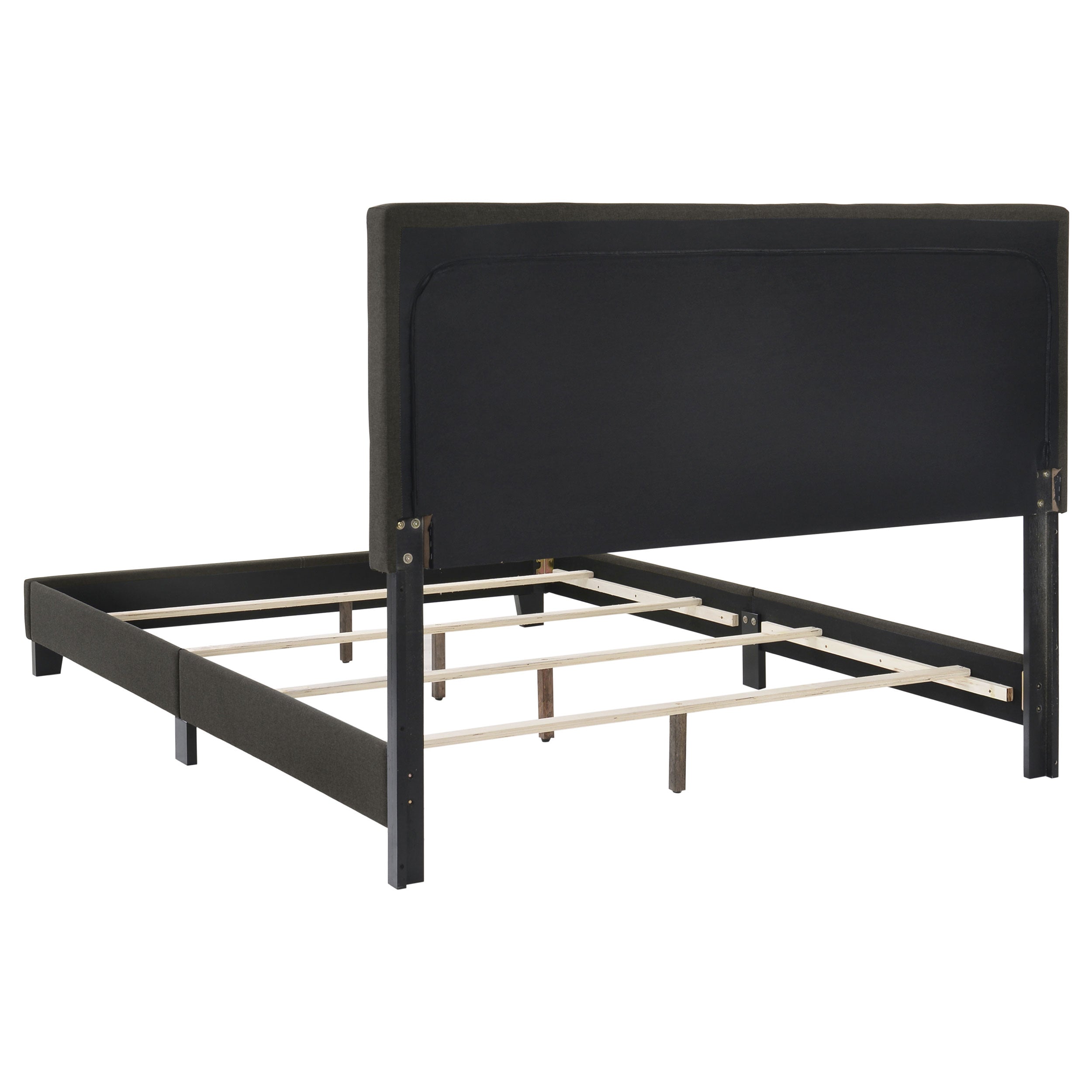 Mapes Upholstered Full Panel Bed Charcoal — view 4