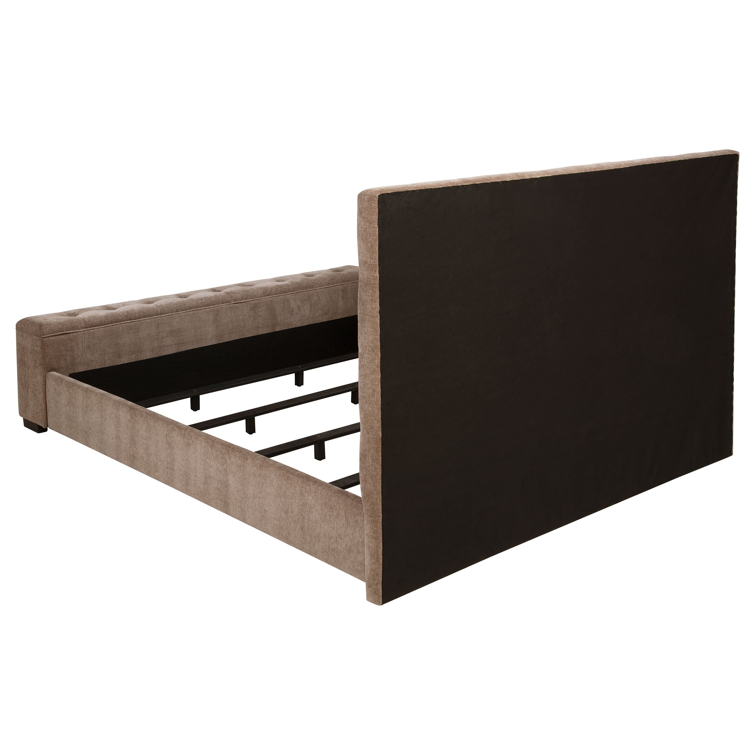 Senna Upholstered Queen Audio Flame Visualizer Bed Brown — view 5