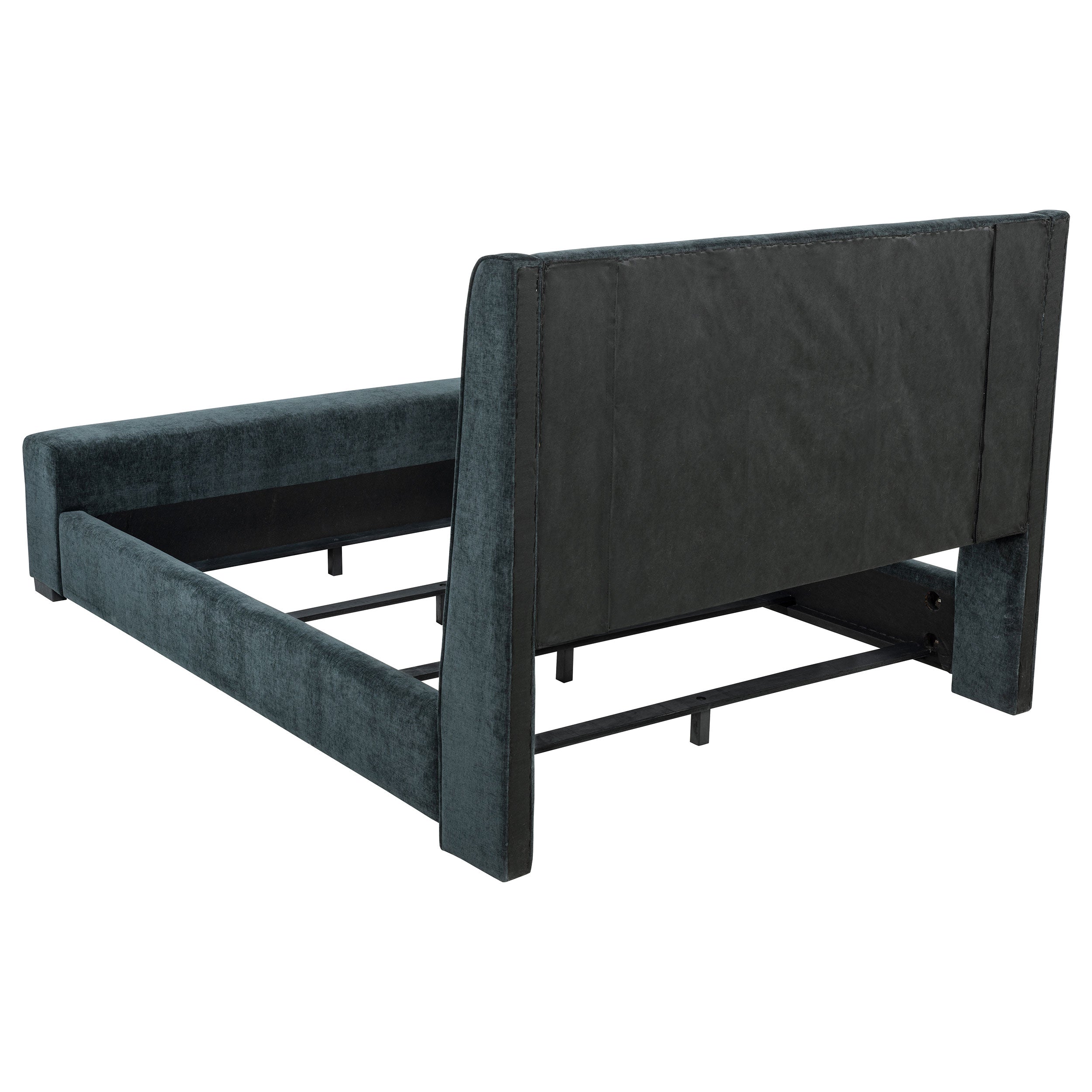 Preston Upholstered California King Audio Flame Visualizer Bed Dark Blue — view 5