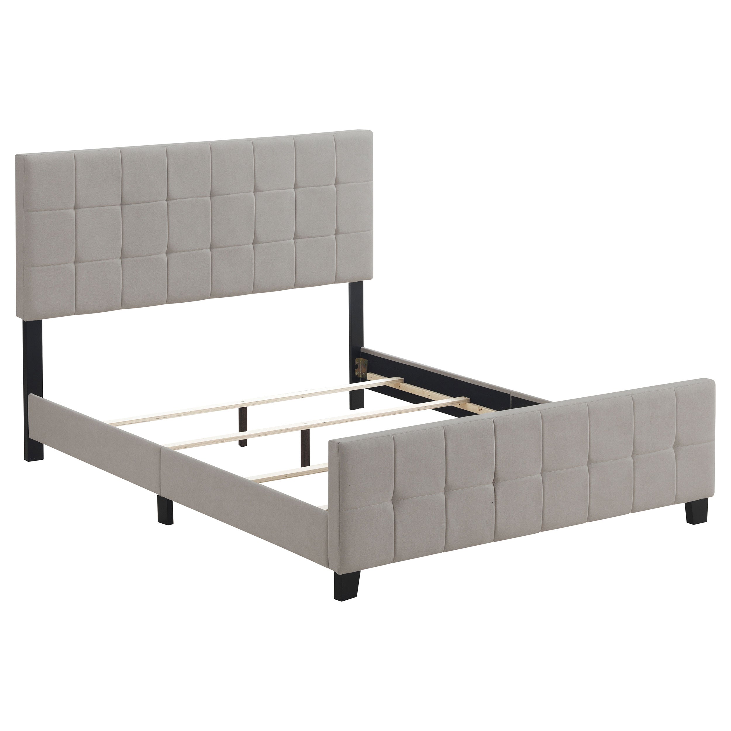 Fairfield Upholstered Eastern King Panel Bed Beige — view 1