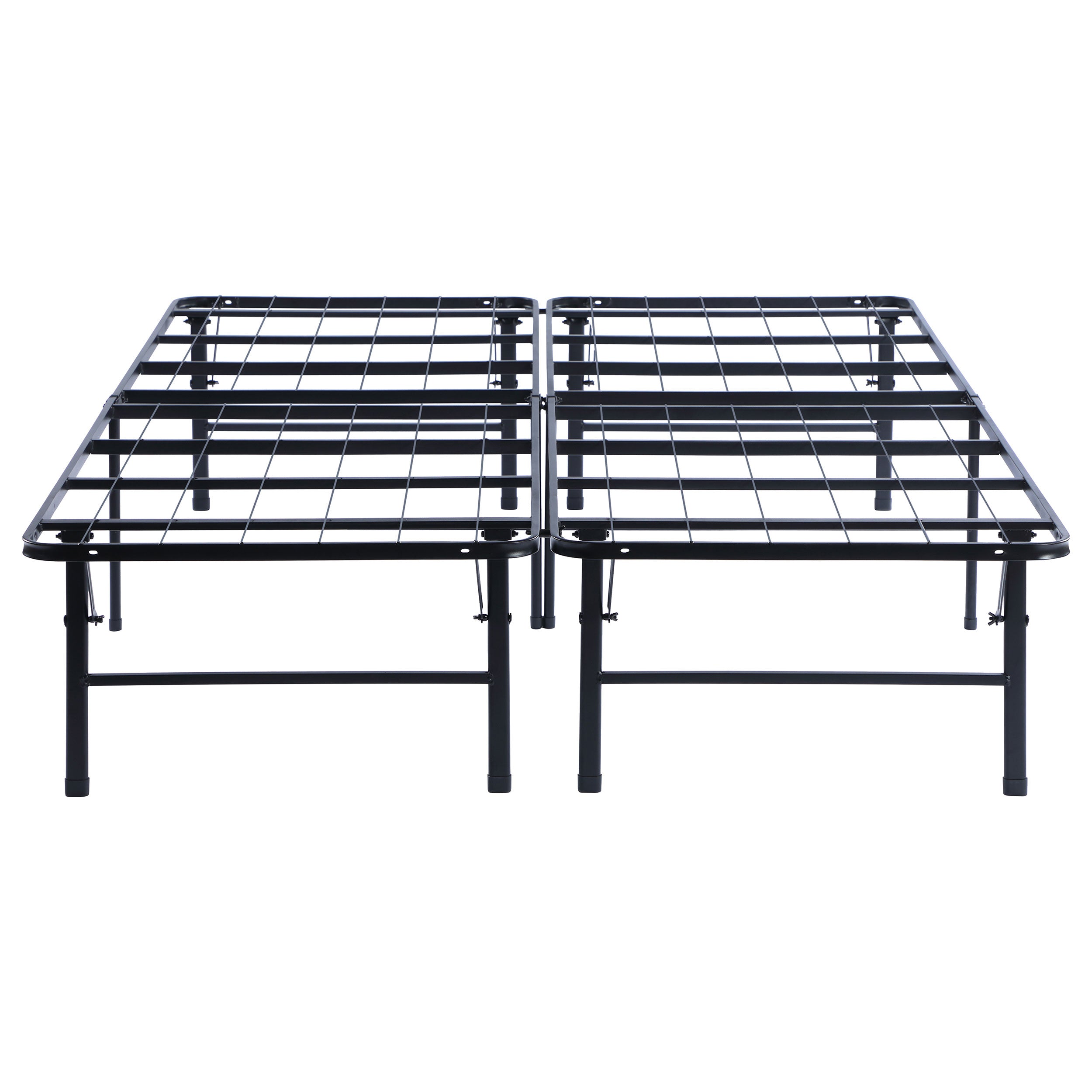 Mabel Metal Full Mattress Support Platform Bed Black — view 5