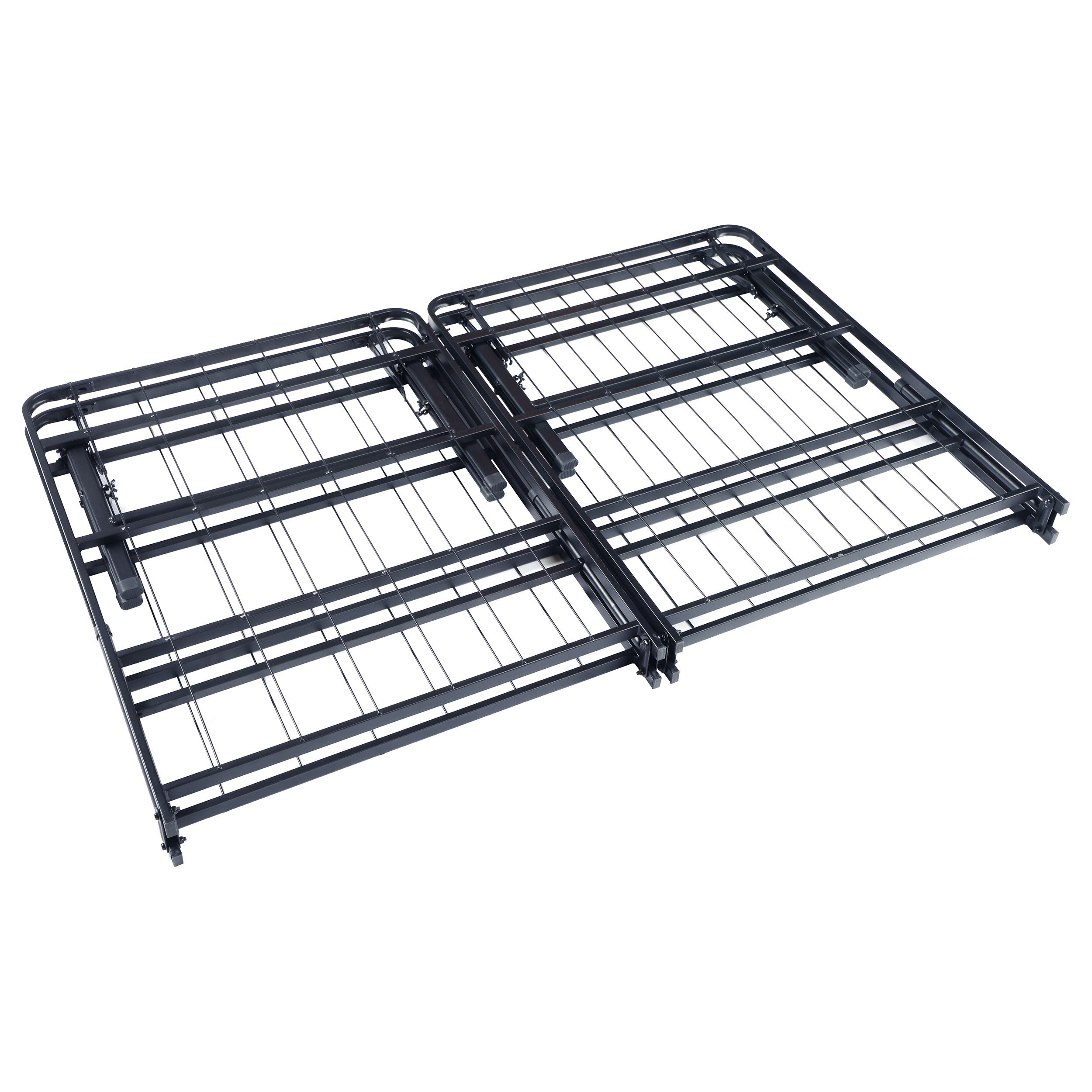 Mabel Metal California King Support Platform Bed Black — view 6
