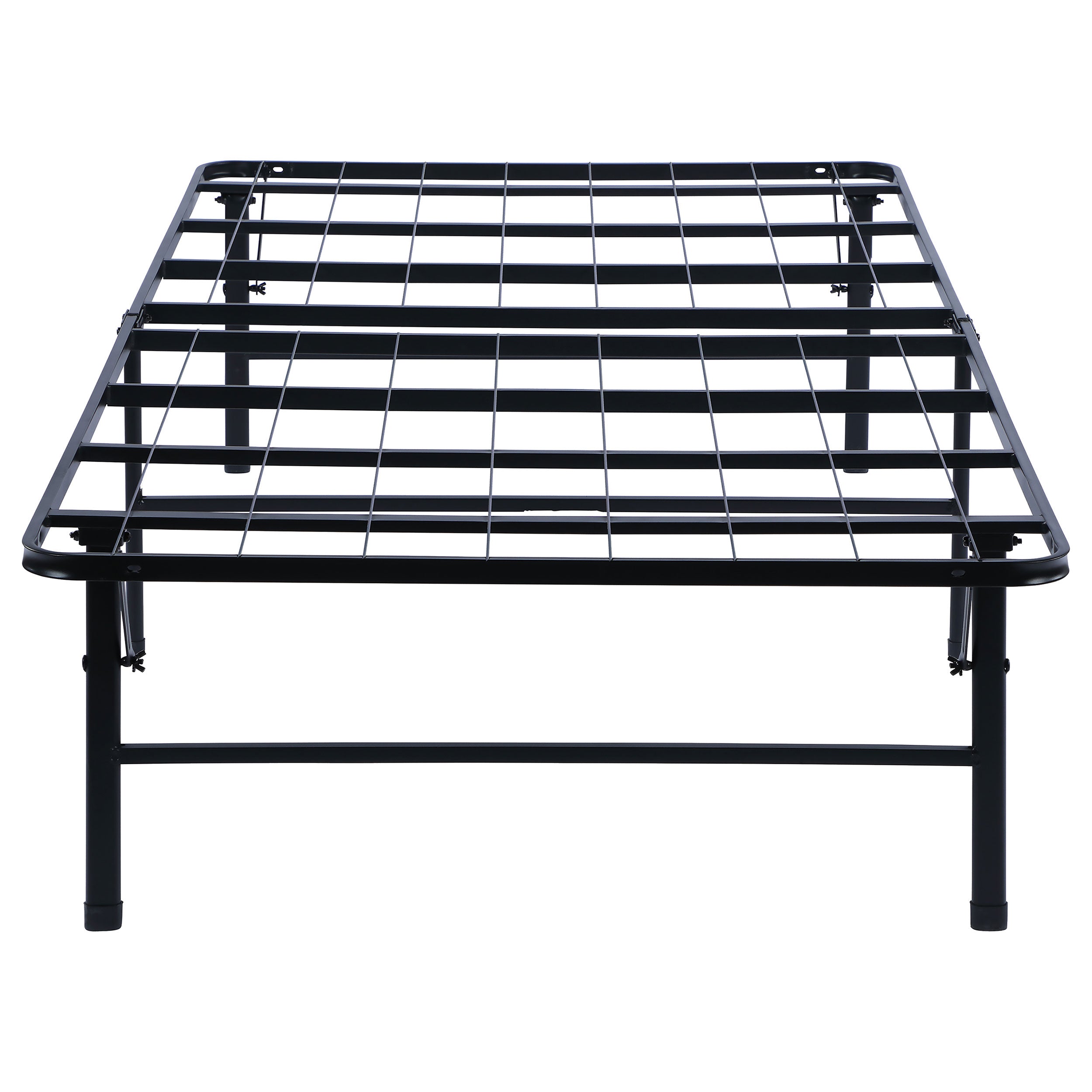 Mabel Metal Twin Mattress Support Platform Bed Black — view 5