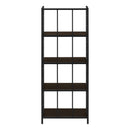 Bookshelf, Bookcase, Etagere, 4 Tier, For Office, Contemporary & Modern - Espresso