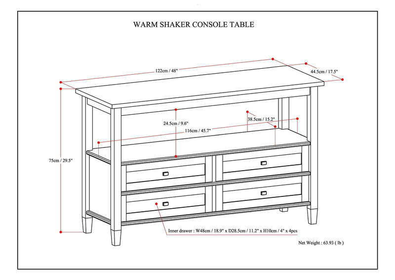 Warm Shaker - Handcrafted Table