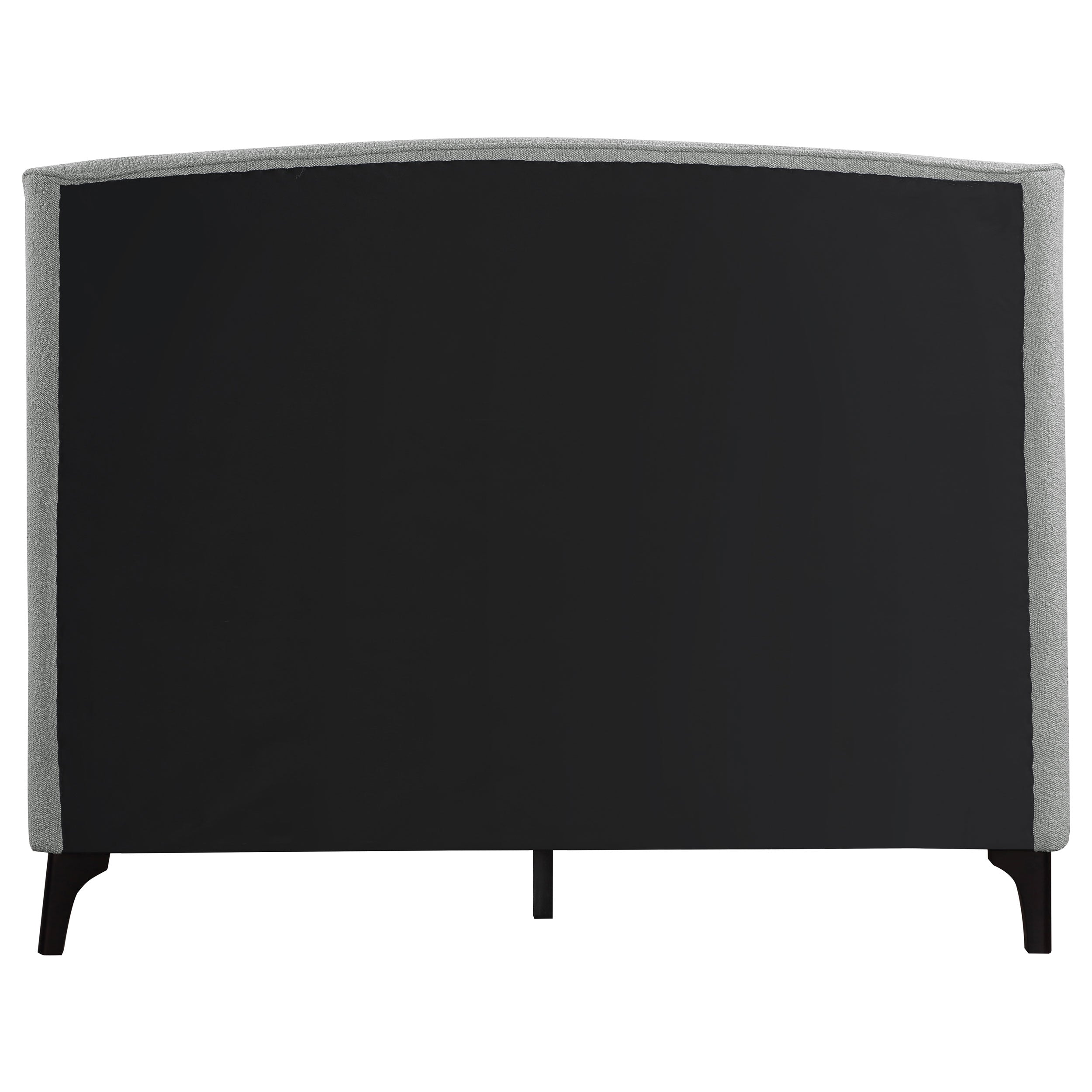 Mosby Upholstered Eastern King Wingback Bed Grey — view 8