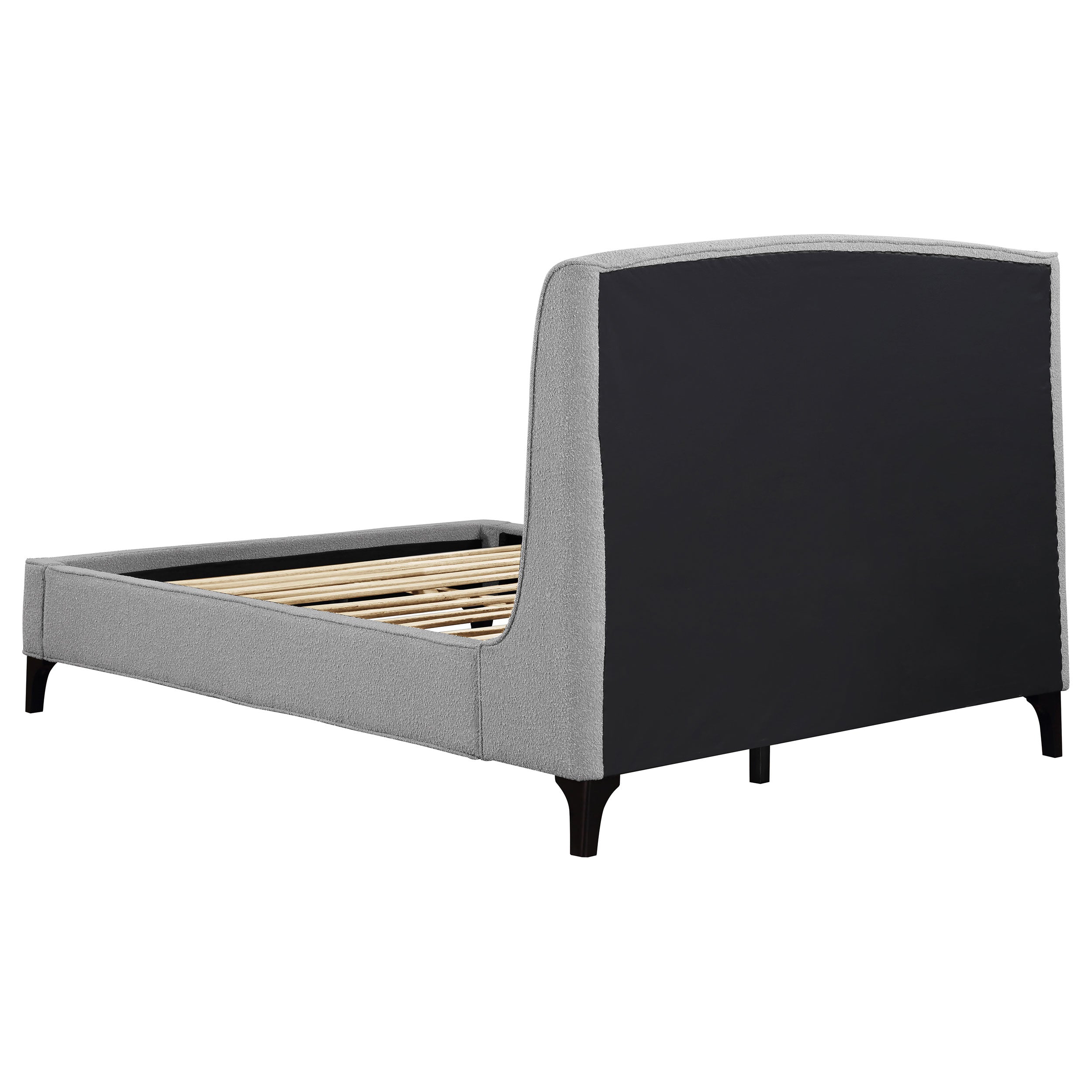 Mosby Upholstered Queen Wingback Bed Grey — view 7