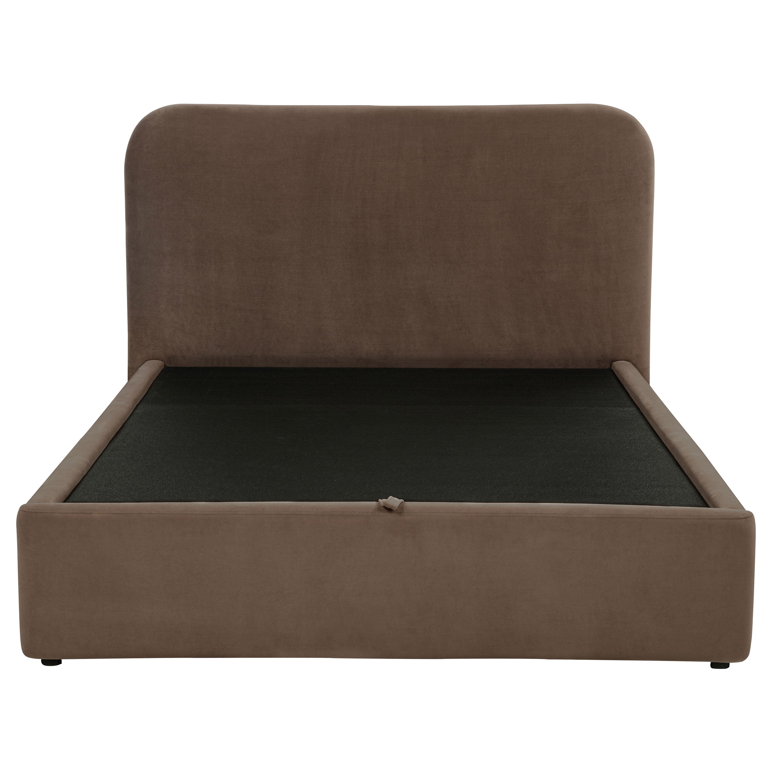 Anders Upholstered Full Storage Lift Platform Bed Chocolate — view 5