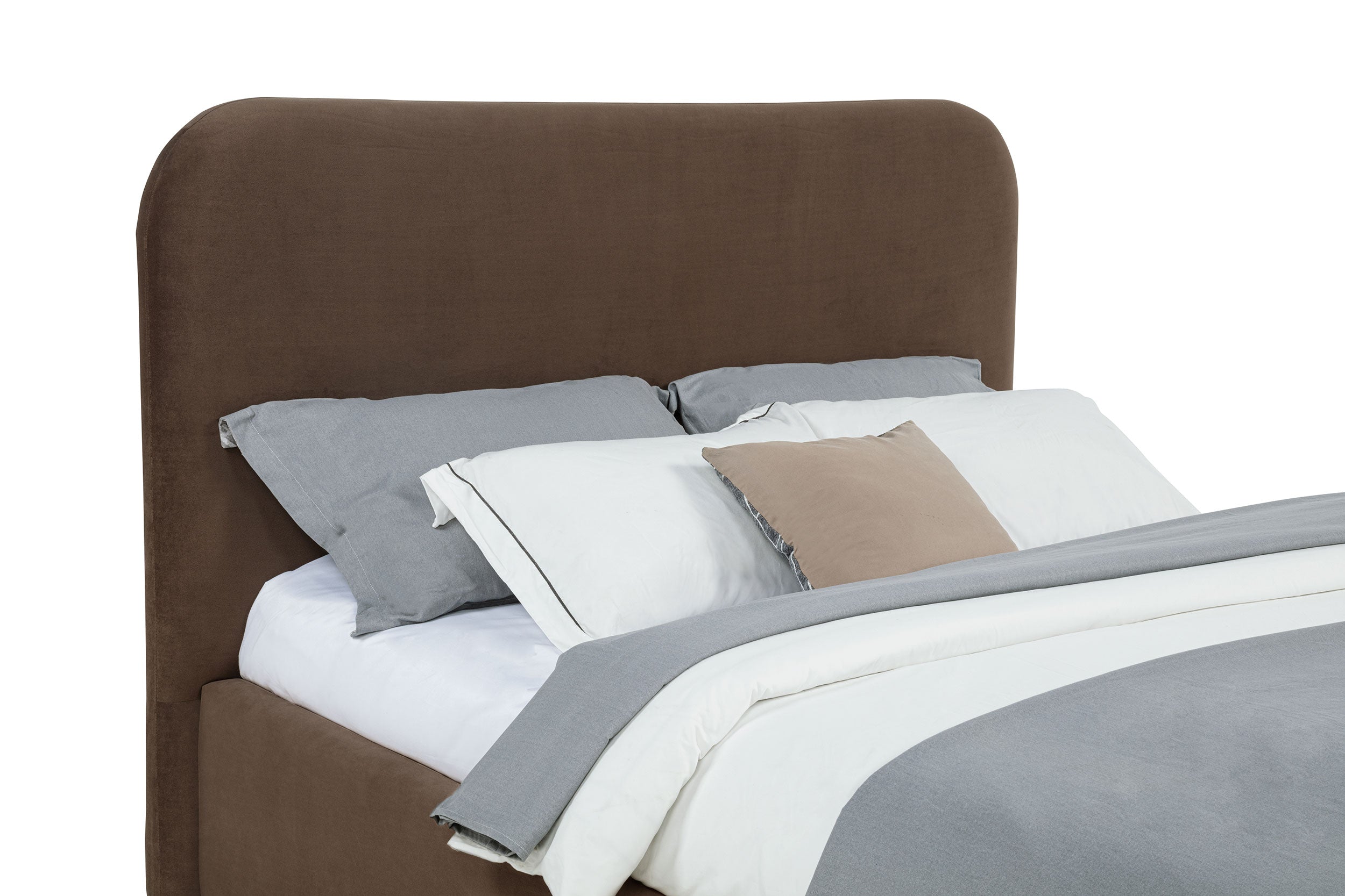 Anders Upholstered Eastern King Storage Lift Platform Bed Chocolate — view 5