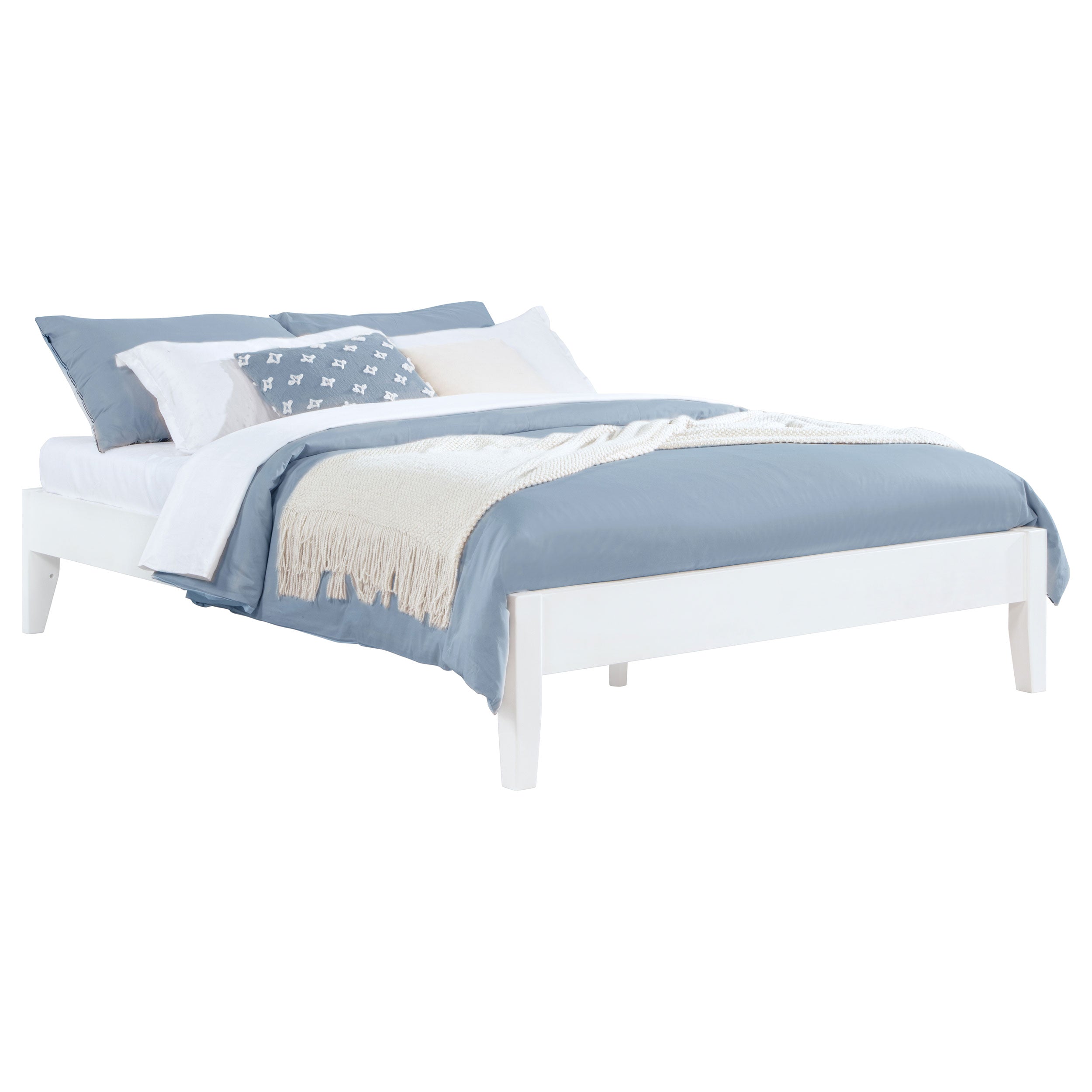 Hounslow Full Universal Platform Bed White — view 3