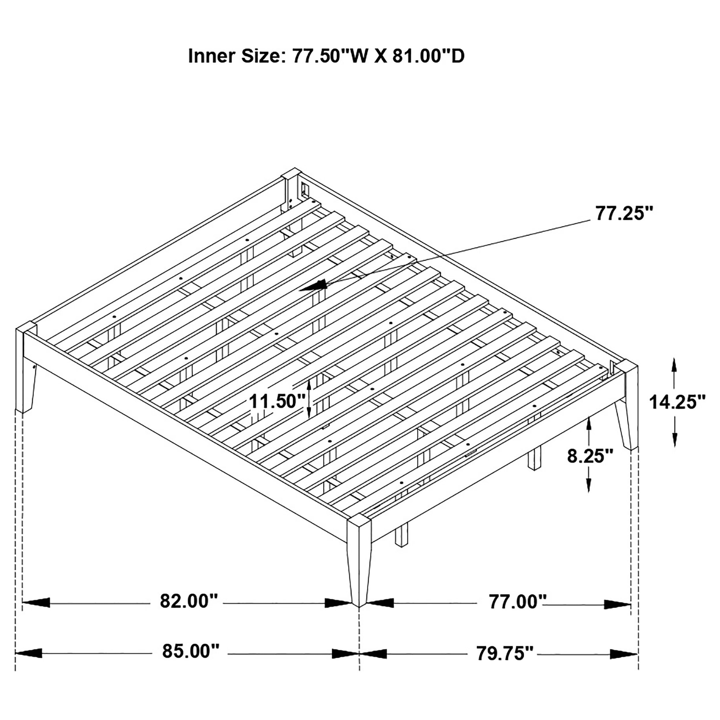 Hounslow Eastern King Universal Platform Bed White — view 8