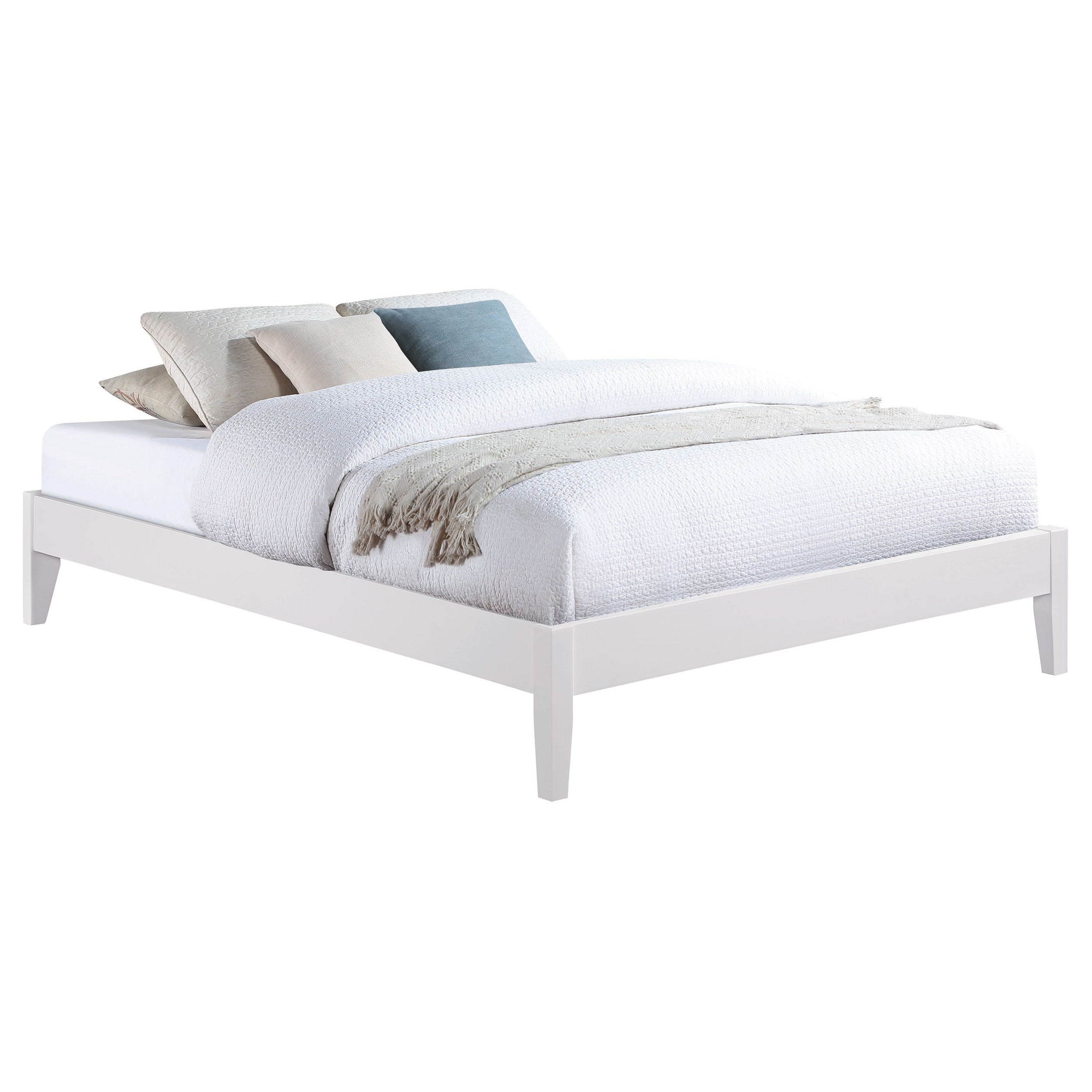 Hounslow Queen Universal Platform Bed White — view 3