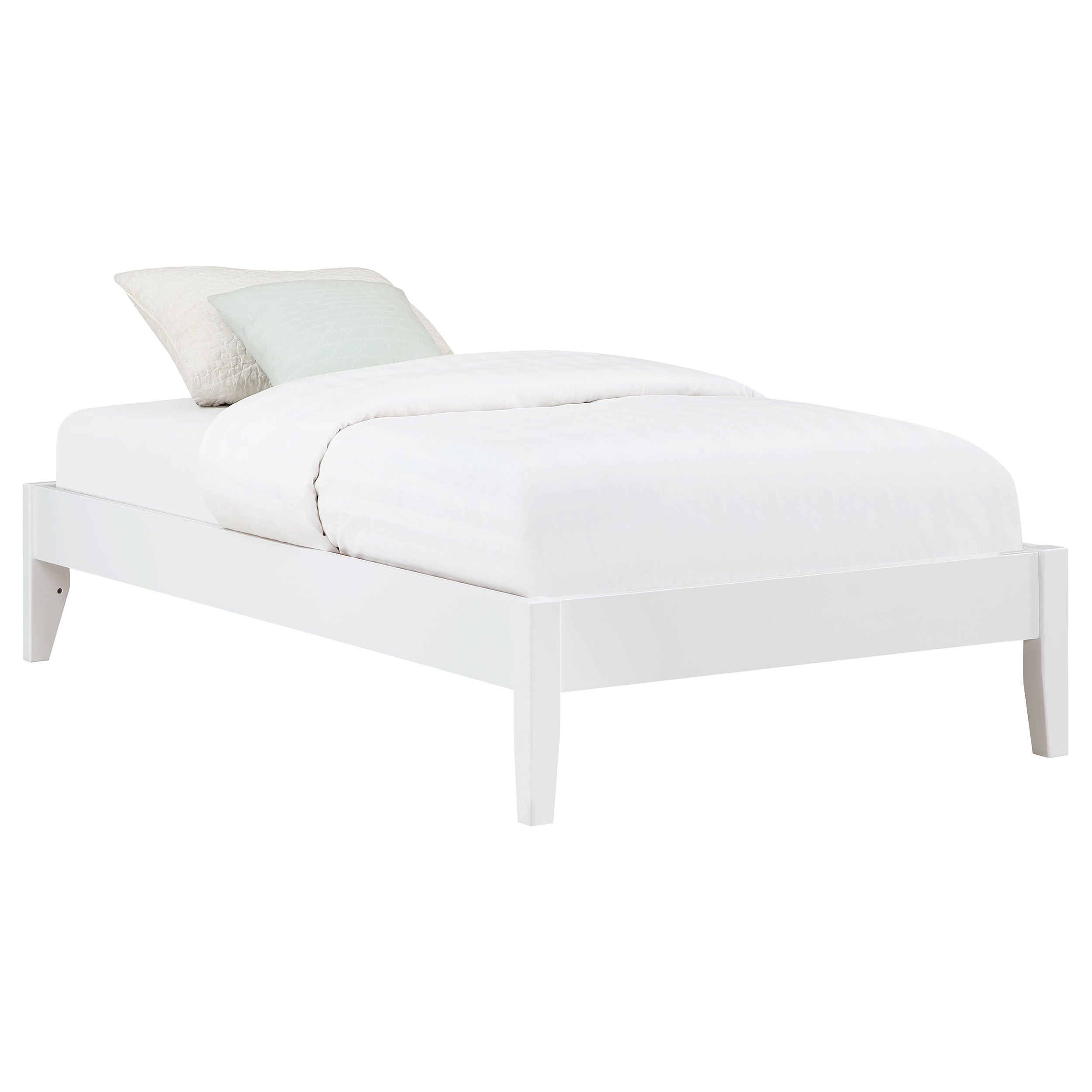 Hounslow Twin Universal Platform Bed White — view 3