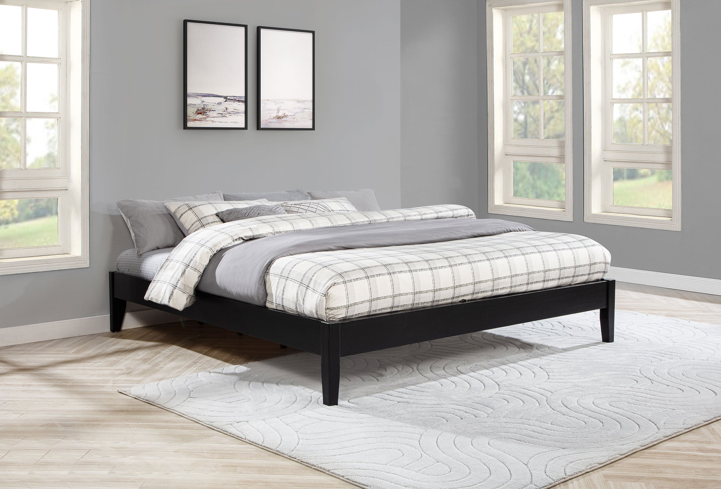 Hounslow California King Universal Platform Bed Black — view 2