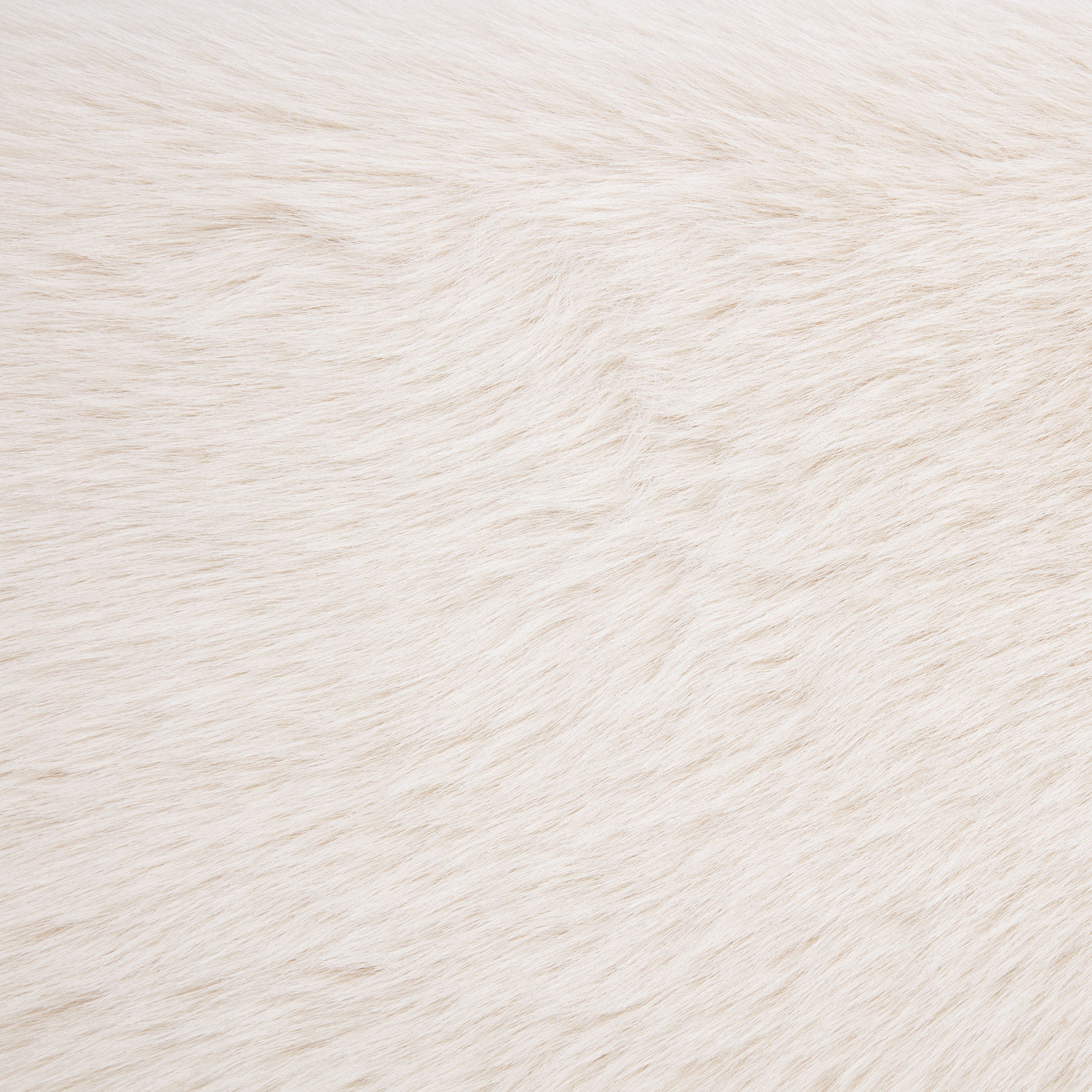 Rebecca Faux Fur Upholstered California King Bed Cream — view 8